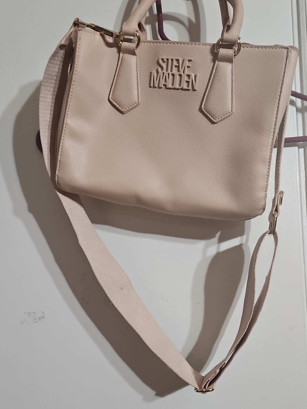 Steve Madden Beige Blush Crossbody Tote